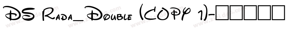 DS Rada_Double (COPY 1)字体转换